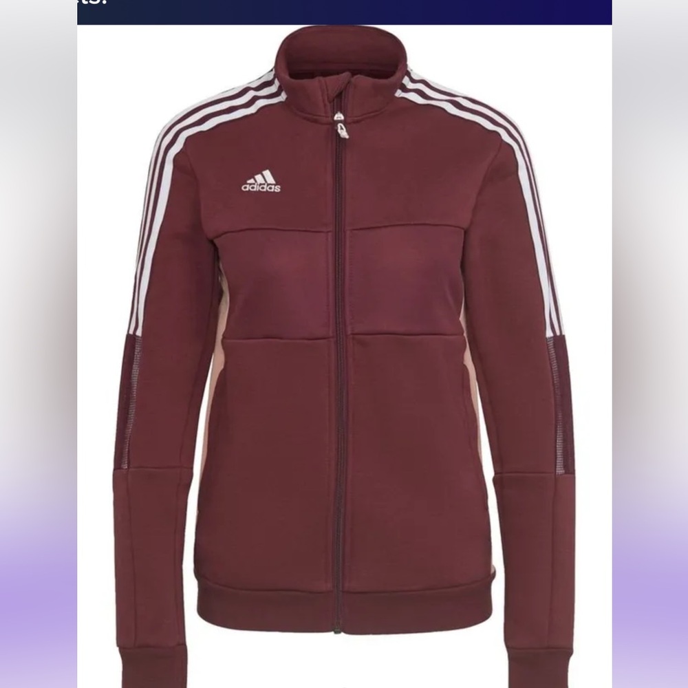 Adidas Women's Burgundy track Jacket